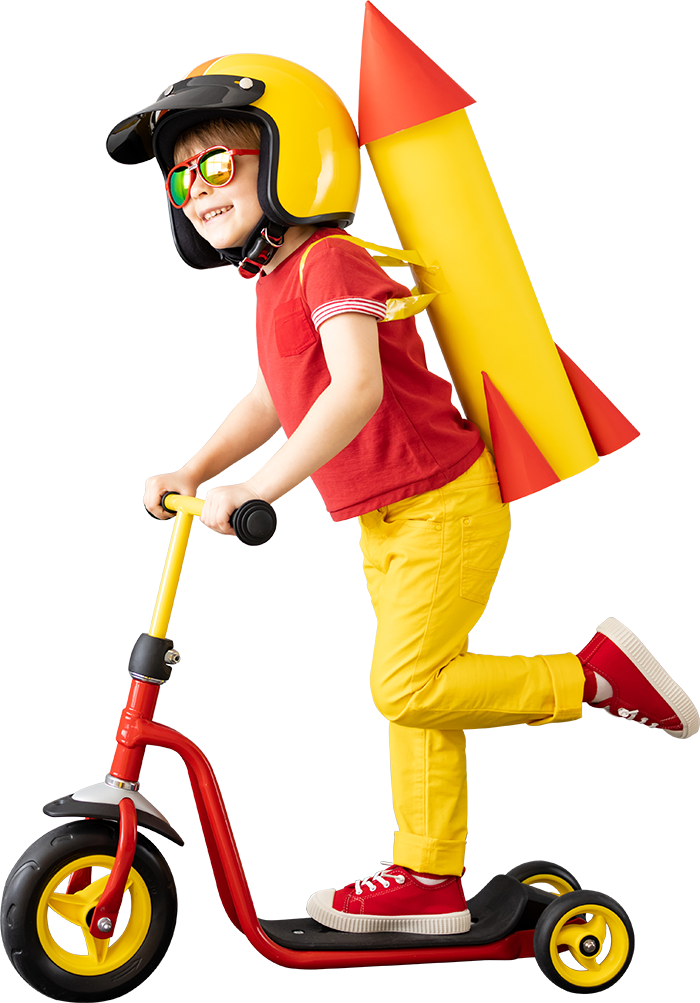 Girl on bike